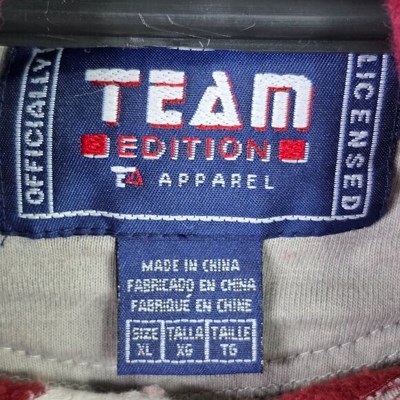 Mens Team Edition Oklahoma OU Red Pullover Hoodie Sweatshirt Cotton Blend XL - Picture 3 of 9